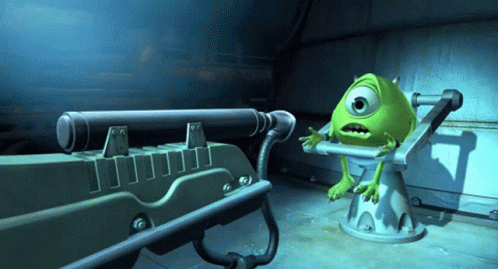 Mike Wazowski Being Attacked Meme GIF