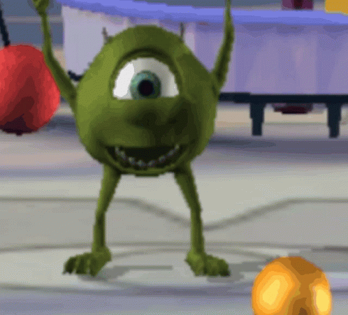 Mike Wazowski Dancing Happily Meme GIF