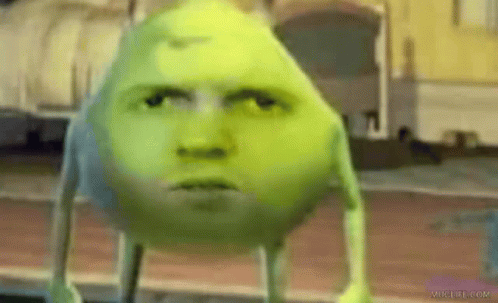 Mike Wazowski Face Replaced Meme GIF