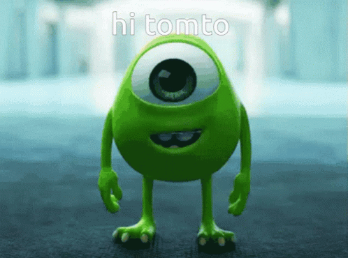 Mike Wazowski Innocent Stare Meme GIF