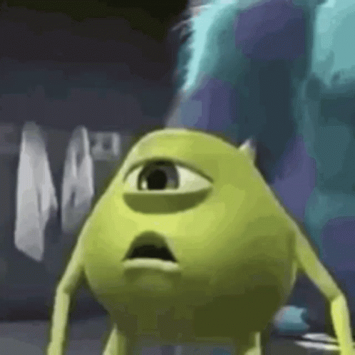 Mike Wazowski Making Face Meme GIF