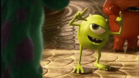 Mike Wazowski Pointing Out Sulley Meme GIF