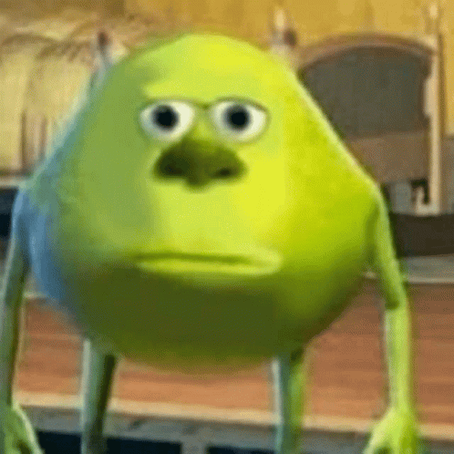 Mike Wazowski Weak Smirk Meme GIF