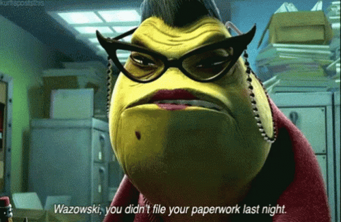 Mike Wazowski With Grumpy Roz Meme GIF