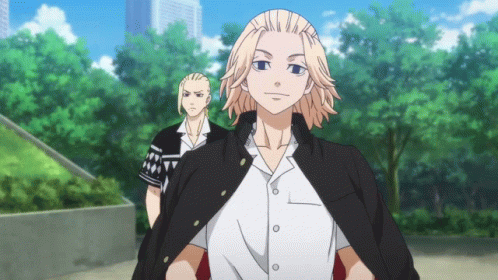 Mikey Manjiro Sano Walking With Friend GIF