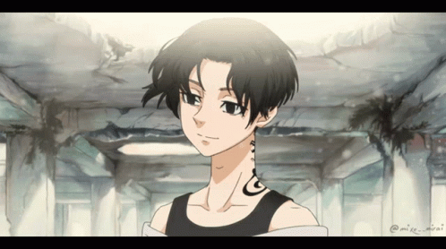 Mikey Looking Forward While Standing GIF