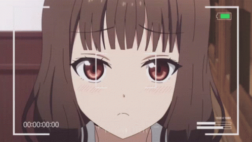 Miko Cute Poses Anime Loop GIF