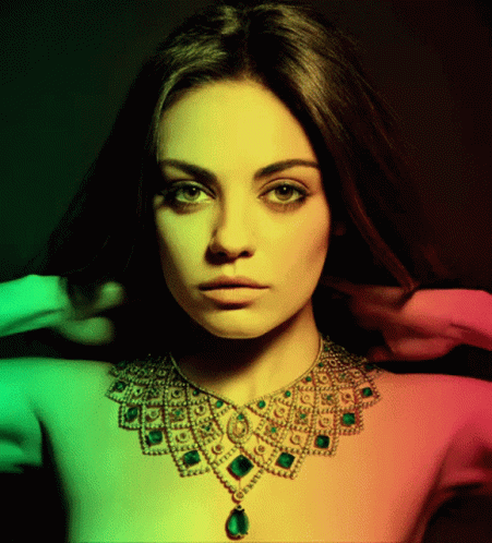 Mila Kunis Jewelry Endorsement GIF