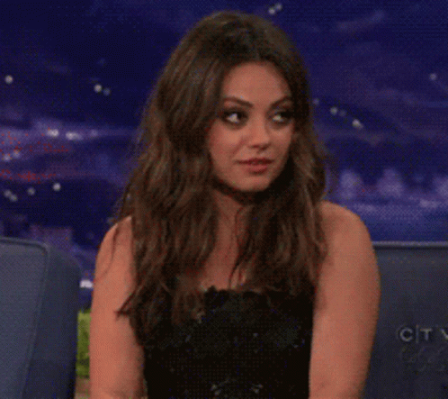 Mila Kunis Disappointed Reaction GIF