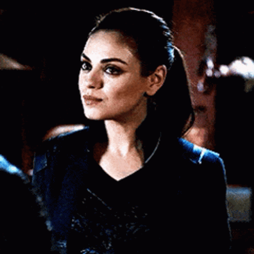 Mila Kunis Fake Smile GIF