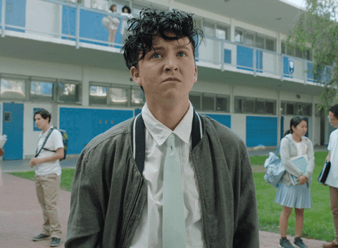 Miles Chronicles Appearing Frazzled GIF