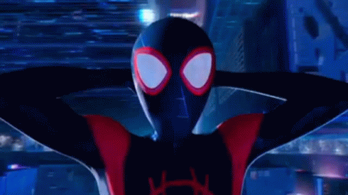 Miles Morales Spiderman Free Falling GIF