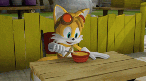 Miles Power Eating Excitedly GIF