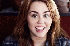 Miley Cyrus Funny Wink GIF