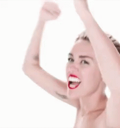 Miley Cyrus Hands In The Air GIF