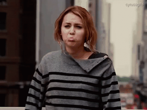 Miley Cyrus Funny Face GIF