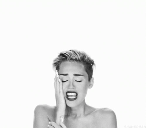 Miley Cyrus Crying Reaction GIF