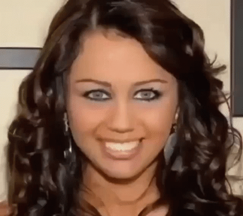 Miley Cyrus Glaring Eyes GIF