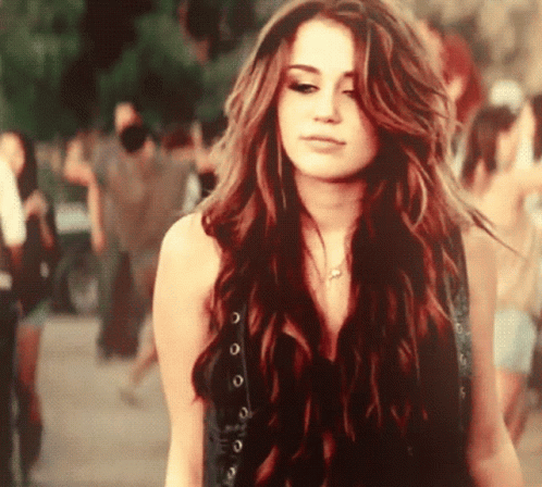 Miley Cyrus Gorgeous Hair GIF