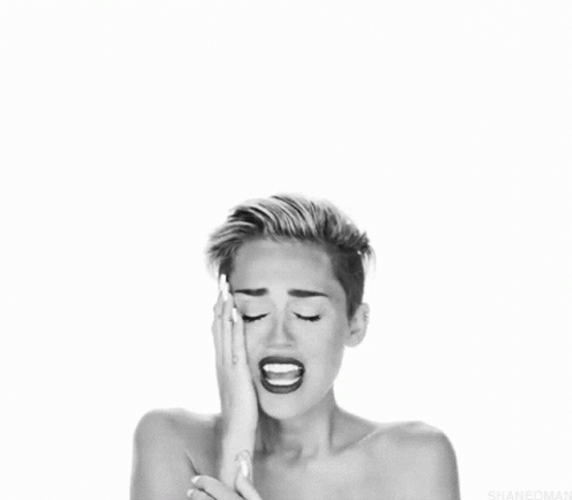 Miley Cyrus Crying Reaction GIF