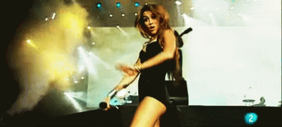 Miley Cyrus Having Concert GIF