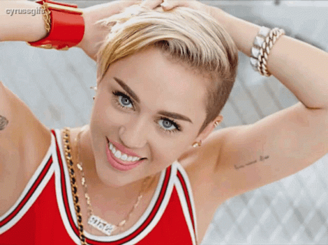 Miley Cyrus Hot Posing GIF