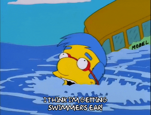 Milhouse Van Houten Drowns Helped By Bart Simpson GIF