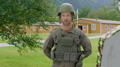Military In Tactical Vest GIF