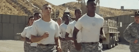 Morning Military Run GIF
