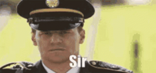Military Salute Sir GIF