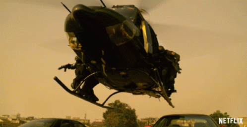 Military Taking Off From Chopper GIF