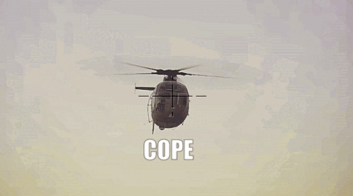Military Helicopter Flying With Cope