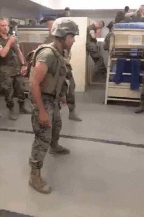 Military Kick Training GIF