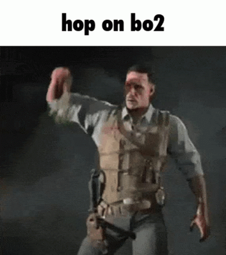 Military Man Dancing With Gun in Dark