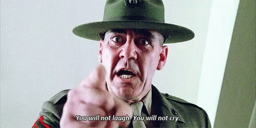 Military Man Saying You Will Not Laugh GIF
