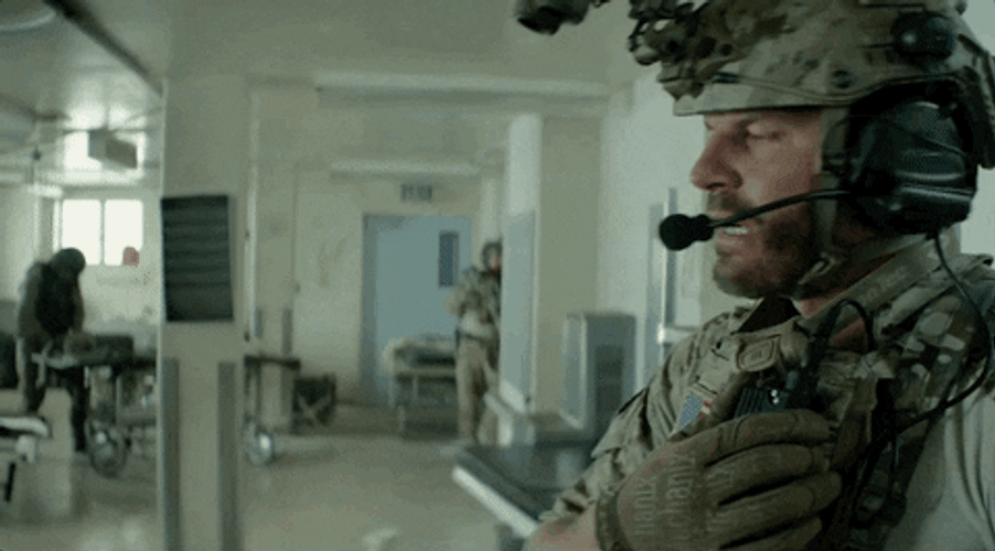 Military On Mic Giving Command GIF