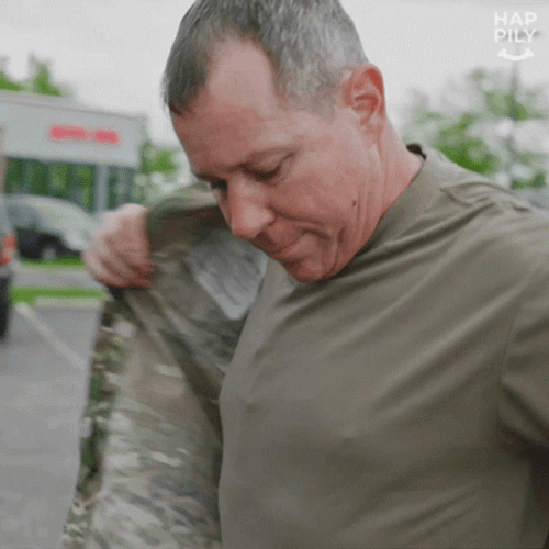 Military Uniform On GIF