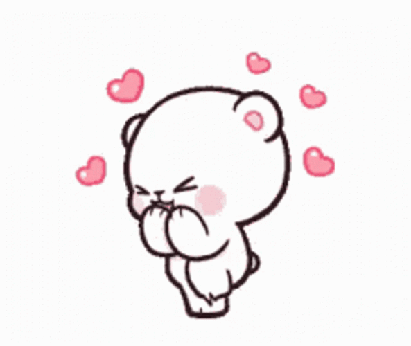 Milk And Mocha Bear's Excitement GIF