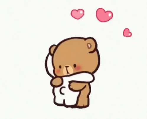 Milk And Mocha Jump Hug GIF