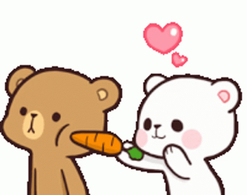 Milk And Mocha Poke The Bear GIF