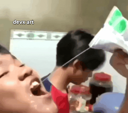 Milk Spilled Scissors Prank GIF