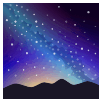 Milky Way Travel Sticker GIF