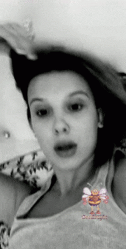 Millie Bobby Brown Flying Kiss GIF