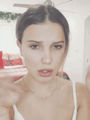 Millie Bobby Brown Pretty Please Gesture GIF