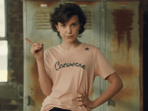 Millie Bobby Brown Disagreeing Motion GIF