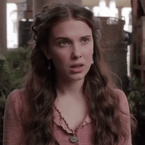 Millie Bobby Brown Asking Question GIF