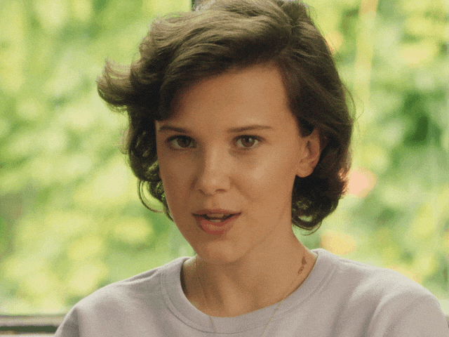 Millie Bobby Brown Shhh GIF
