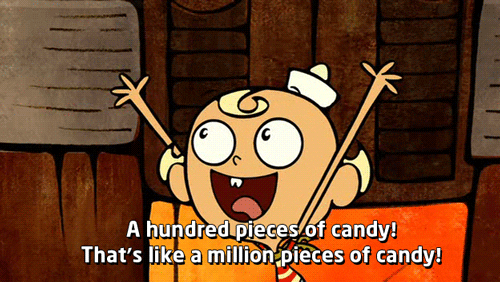 Million Pieces Candy GIF
