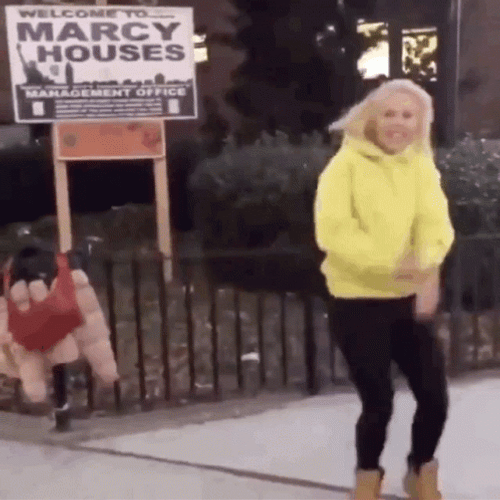 Milly Rock Dance Girl In Yellow Hoodie GIF