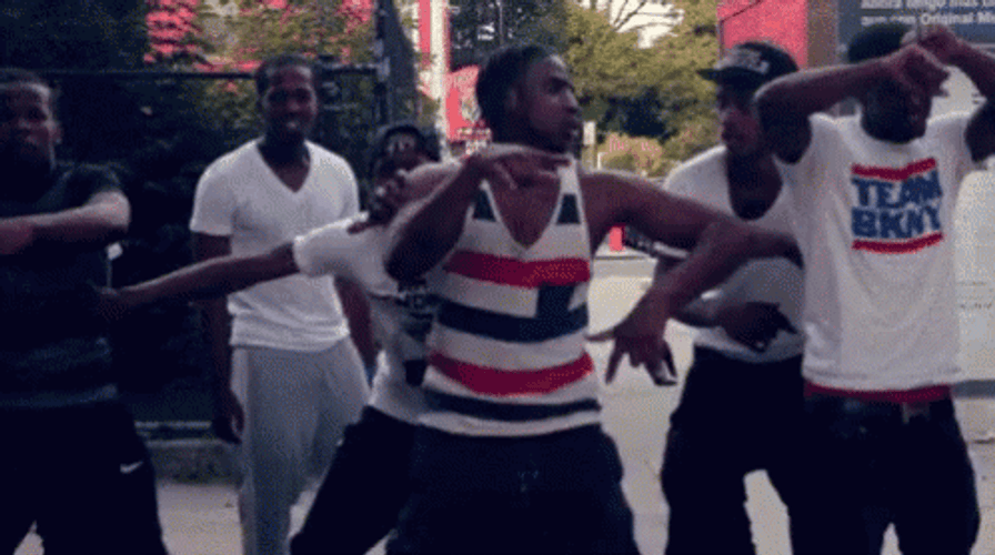 Milly Rock Dancing With The Gang GIF